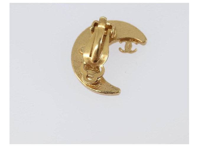 CHANEL Ohrringe Metall Gold Tone CC Auth 203053V - Ansicht 8