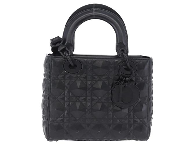 Borsa a mano Christian Dior Canage in pelle 2way Nera Auth ka6141SAV Nero - vista 13