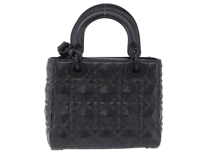 Borsa a mano Christian Dior Canage in pelle 2way Nera Auth ka6141SAV Nero - vista 2