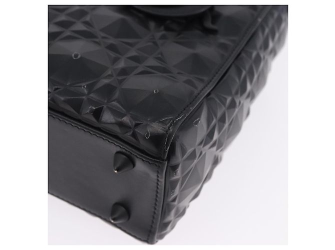 Borsa a mano Christian Dior Canage in pelle 2way Nera Auth ka6141SAV Nero - vista 21