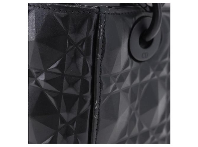 Borsa a mano Christian Dior Canage in pelle 2way Nera Auth ka6141SAV Nero - vista 4