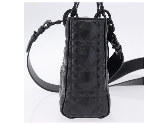 Borsa a mano Christian Dior Canage in pelle 2way Nera Auth ka6141SAV Nero - vista 5