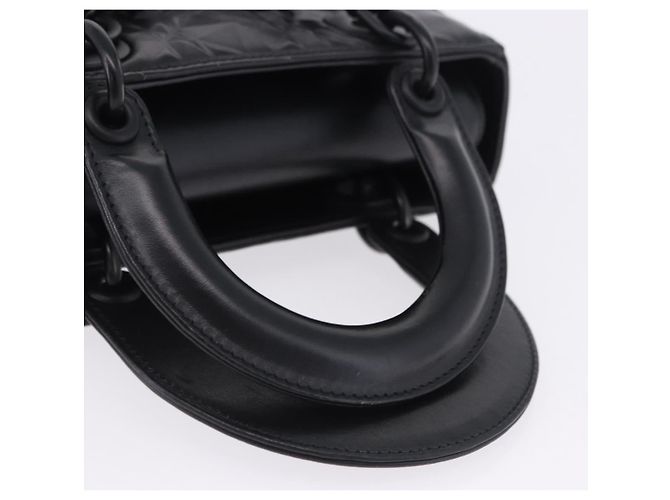 Borsa a mano Christian Dior Canage in pelle 2way Nera Auth ka6141SAV Nero - vista 7