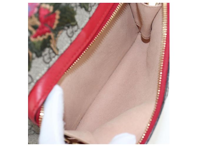Zaino GUCCI GG Supreme Web Sherry Line PVC Beige Gold 427042 Auth 200331M D'oro - vista 25