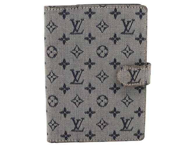 LOUIS VUITTON Monogram Mini Agenda PM Day Planner Cover Blue R20910 Auth BA15743 Azul - vista 13