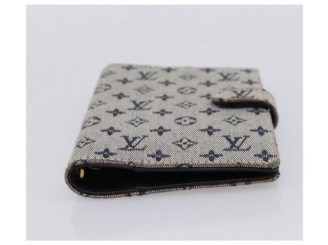 LOUIS VUITTON Monogram Mini Agenda PM Day Planner Cover Blue R20910 Auth BA15743 Azul - vista 6