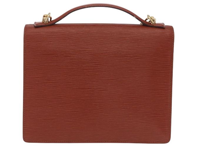 Borsa a mano LOUIS VUITTON Epi Monceau 28 Brown M52123 LV Auth BA15652 Marrone - vista 2