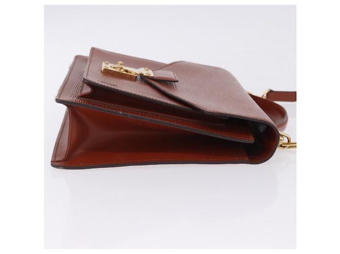 Borsa a mano LOUIS VUITTON Epi Monceau 28 Brown M52123 LV Auth BA15652 Marrone - vista 3