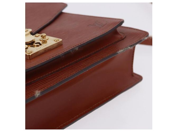 Borsa a mano LOUIS VUITTON Epi Monceau 28 Brown M52123 LV Auth BA15652 Marrone - vista 6