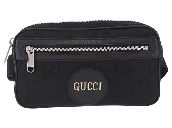 Borsello da Vita GUCCI GG Canvas Off The Grid Nero Argento 631341 Auth 203130A - vista 13