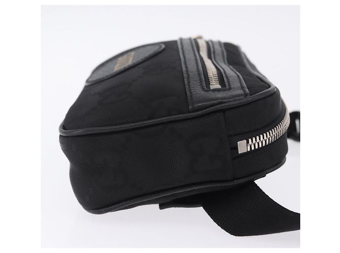 Borsello da Vita GUCCI GG Canvas Off The Grid Nero Argento 631341 Auth 203130A - vista 3