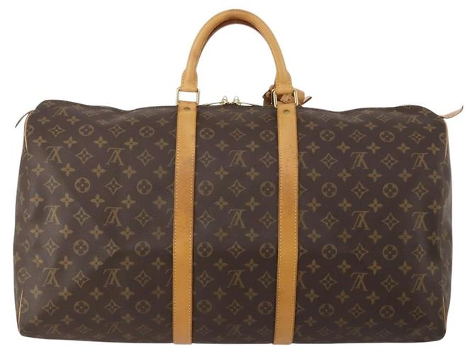LOUIS VUITTON Monogram Keepall 55 Boston Bag M41424 LV Auth 198952A Monogramma - vista 2