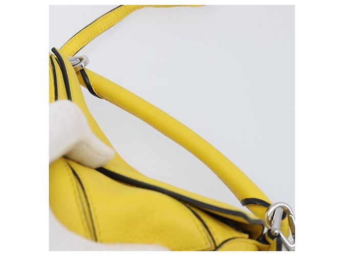 LOEWE x Studio Ghibli Mon Voisin Totoro M Totoro Puzzle Bag Mini Auth 167566SM Argenté Jaune - vue 14