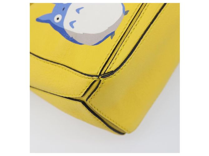 LOEWE x Studio Ghibli Mon Voisin Totoro M Totoro Puzzle Bag Mini Auth 167566SM Argenté Jaune - vue 17