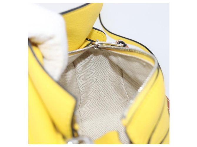 LOEWE x Studio Ghibli Mon Voisin Totoro M Totoro Puzzle Bag Mini Auth 167566SM Argenté Jaune - vue 25