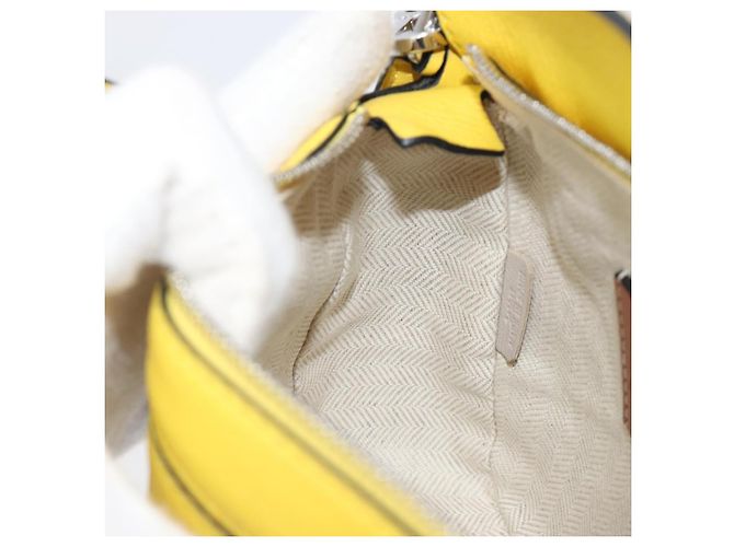 LOEWE x Studio Ghibli Mon Voisin Totoro M Totoro Puzzle Bag Mini Auth 167566SM Argenté Jaune - vue 26