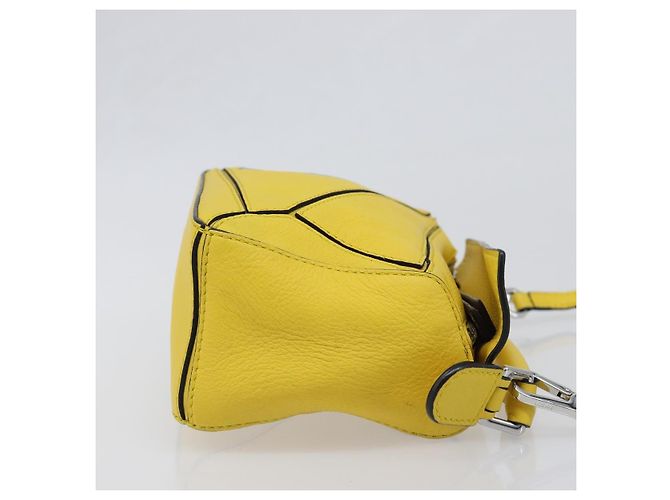 LOEWE x Studio Ghibli Mon Voisin Totoro M Totoro Puzzle Bag Mini Auth 167566SM Argenté Jaune - vue 3