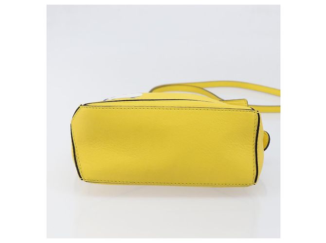LOEWE x Studio Ghibli Mon Voisin Totoro M Totoro Puzzle Bag Mini Auth 167566SM Argenté Jaune - vue 5