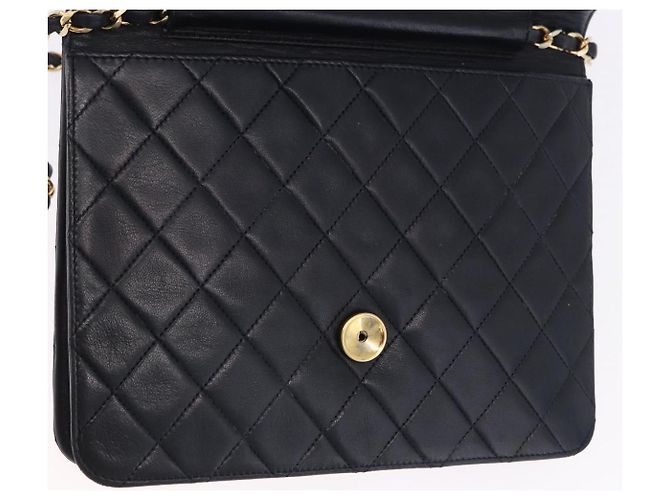 Borsa a tracolla CHANEL Matelasse con catena in pelle d'agnello Navy Gold CC Auth 200577V D'oro Blu navy - vista 20