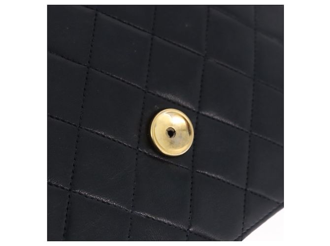 Borsa a tracolla CHANEL Matelasse con catena in pelle d'agnello Navy Gold CC Auth 200577V D'oro Blu navy - vista 21