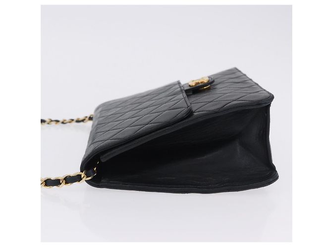 Borsa a tracolla CHANEL Matelasse con catena in pelle d'agnello Navy Gold CC Auth 200577V D'oro Blu navy - vista 5