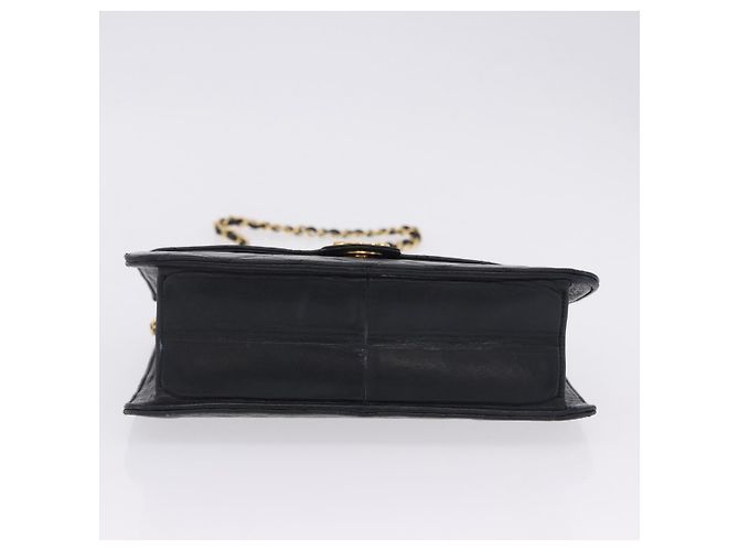 Borsa a tracolla CHANEL Matelasse con catena in pelle d'agnello Navy Gold CC Auth 200577V D'oro Blu navy - vista 6