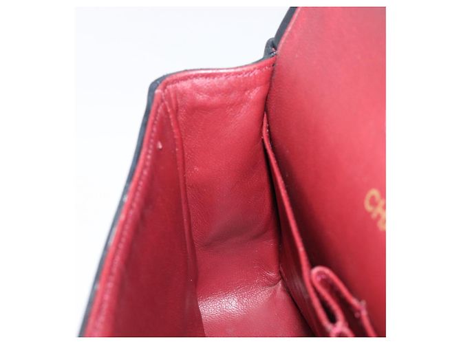 Borsa a tracolla CHANEL Chain Matelasse 23 in pelle d'agnello nera e oro CC Auth 200493SAM Nero D'oro - vista 23