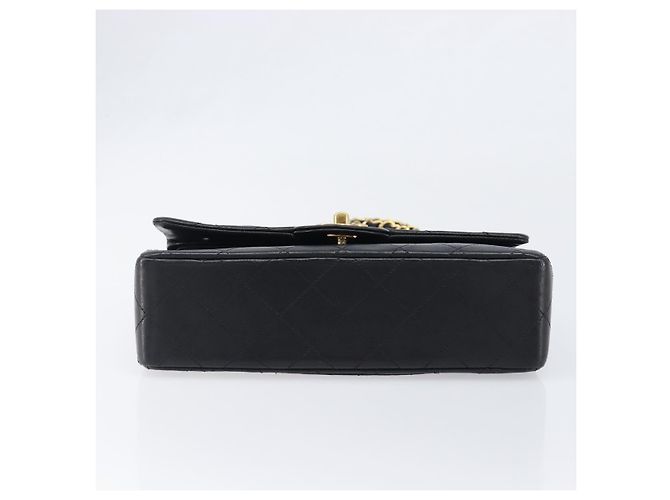 Borsa a tracolla CHANEL Chain Matelasse 23 in pelle d'agnello nera e oro CC Auth 200493SAM Nero D'oro - vista 5
