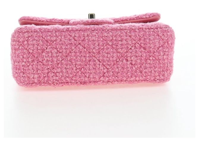 Borsa a tracolla CHANEL Chain Matelasse 20 Tweed Pink Gold CC Auth BA15644SM Rosa D'oro - vista 5