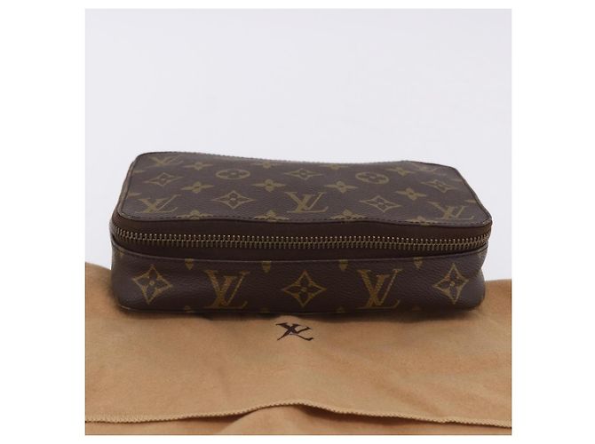 LOUIS VUITTON Monogram Pochette Monte Carlo Jewelry Box M47350 LV Auth 201397A Monogramme - vue 12