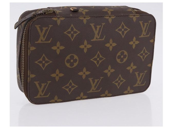LOUIS VUITTON Monogram Pochette Monte Carlo Jewelry Box M47350 LV Auth 201397A Monogramme - vue 5