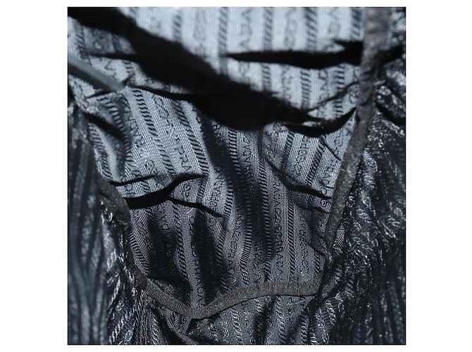 Mochila PRADA Nylon Black Silver Auth 197634 Negro Plata - vista 24