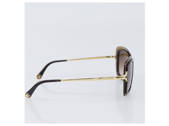 Occhiali da sole LOUIS VUITTON plastica Brown Z0323W LV Auth BA15683 Marrone - vista 4