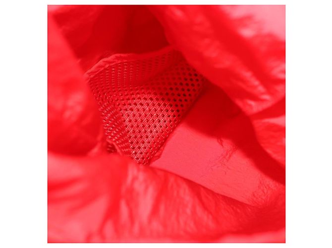 Borsa Body Bag BOTTEGA VENETA Nylon Rosso Argento Auth bs36846V - vista 11