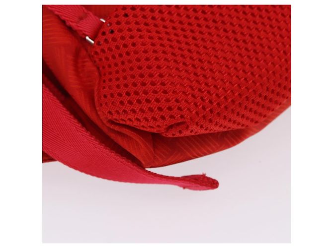 Borsa Body Bag BOTTEGA VENETA Nylon Rosso Argento Auth bs36846V - vista 7