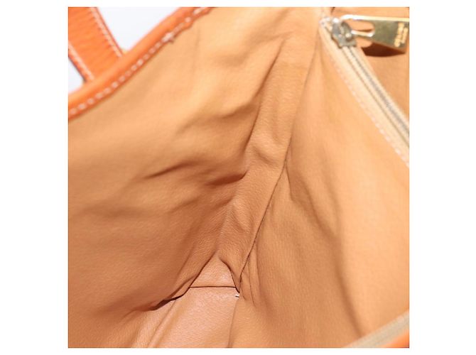 Céline Borsa Tote CELINE Macadam Canvas PVC Pelle Brown Gold Auth 203435A Marrone D'oro - vista 21