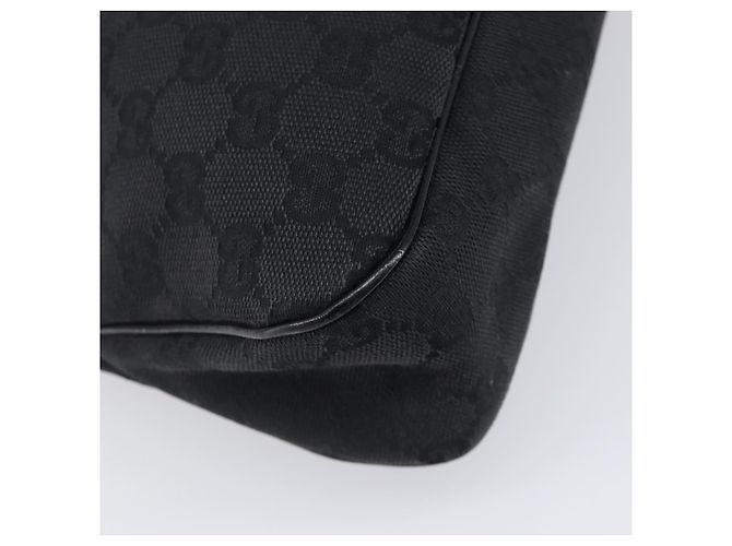 Borsa Tote GUCCI GG Canvas Nero e Oro 121023 Auth 202293A - vista 16