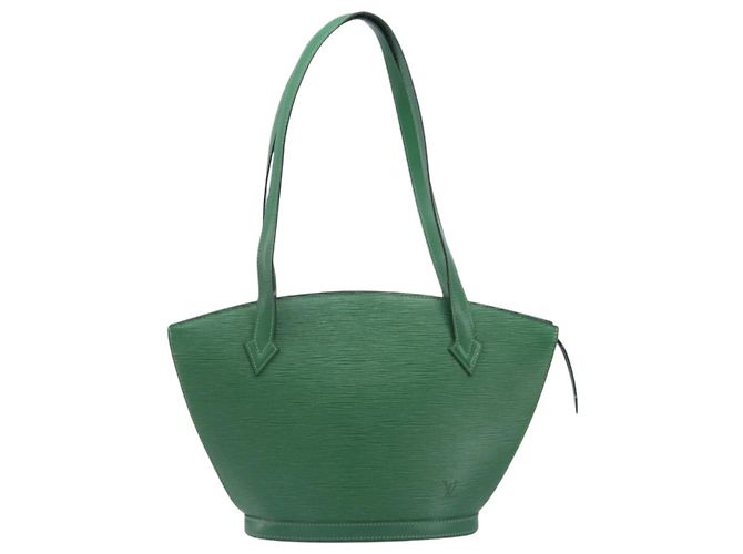 Borsa Shopping LOUIS VUITTON Epi Saint Jacques Green M52274 LV Auth BA15650 Verde - vista 13