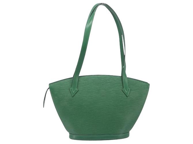 Borsa Shopping LOUIS VUITTON Epi Saint Jacques Green M52274 LV Auth BA15650 Verde - vista 2