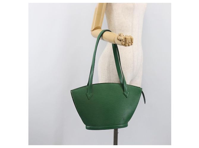 Borsa Shopping LOUIS VUITTON Epi Saint Jacques Green M52274 LV Auth BA15650 Verde - vista 22
