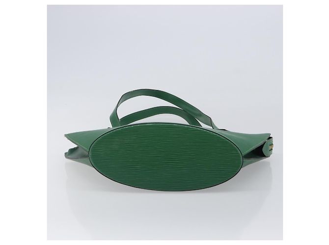 Borsa Shopping LOUIS VUITTON Epi Saint Jacques Green M52274 LV Auth BA15650 Verde - vista 5