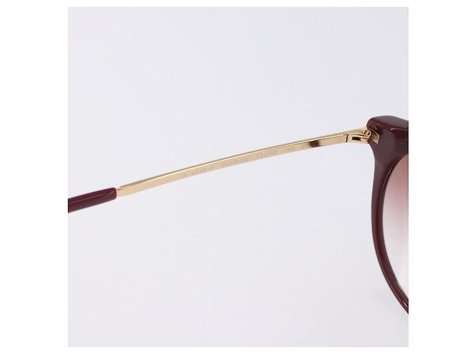Occhiali da sole BURBERRY Plastica Set da 2 Rosso Argento Oro Auth BA15437 D'oro - vista 9
