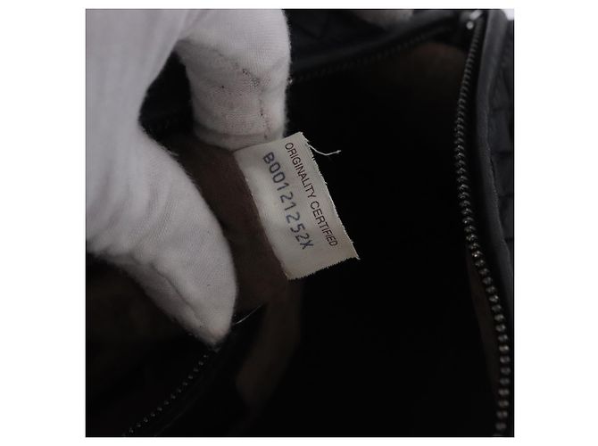Borsa BOTTEGA VENETA INTRECCIATO in pelle nera Auth 200420SAM Nero - vista 12