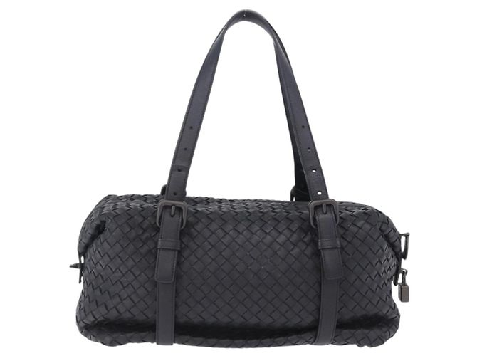 Borsa BOTTEGA VENETA INTRECCIATO in pelle nera Auth 200420SAM Nero - vista 2