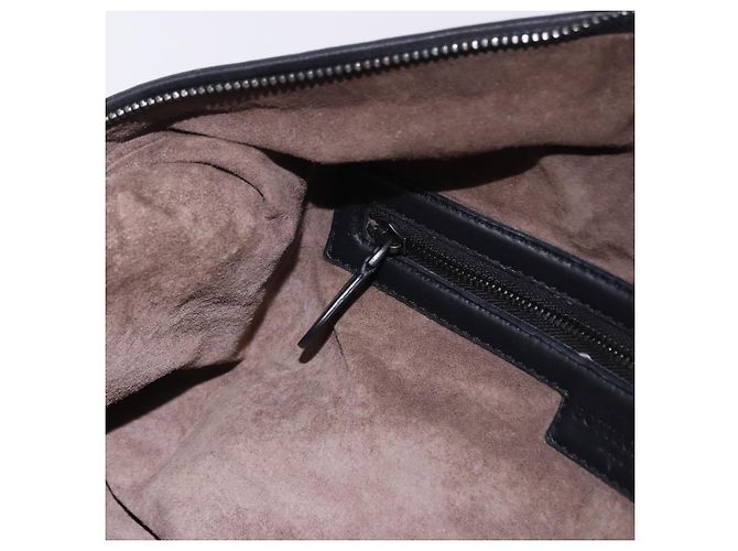 Borsa BOTTEGA VENETA INTRECCIATO in pelle nera Auth 200420SAM Nero - vista 21