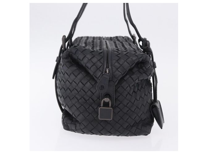Borsa BOTTEGA VENETA INTRECCIATO in pelle nera Auth 200420SAM Nero - vista 4