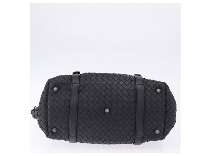 Borsa BOTTEGA VENETA INTRECCIATO in pelle nera Auth 200420SAM Nero - vista 5