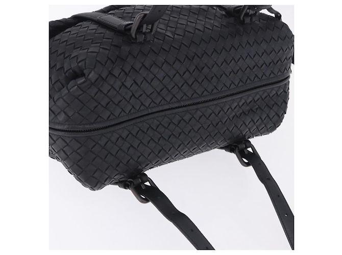 Borsa BOTTEGA VENETA INTRECCIATO in pelle nera Auth 200420SAM Nero - vista 6