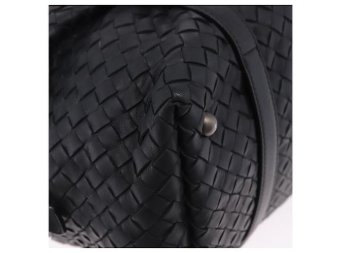 Borsa BOTTEGA VENETA INTRECCIATO in pelle nera Auth 200420SAM Nero - vista 9