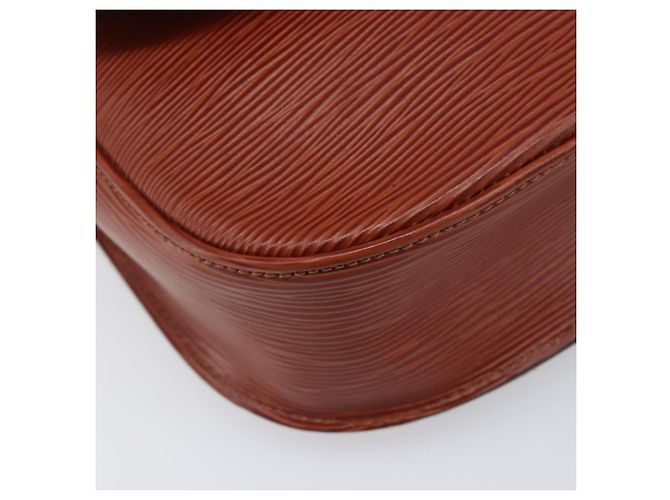 LOUIS VUITTON Epi Saint Cloud GM Shoulder Bag Brown M52193 LV Auth 202978 Marrone - vista 16